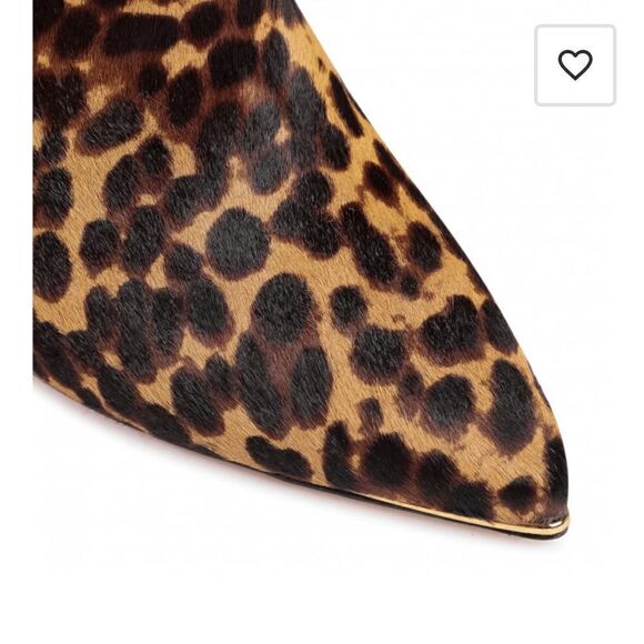 Tory Burch Lila genuine calf hair pointed toe leopard print bootie size 6,5 new - Picture 7 of 16